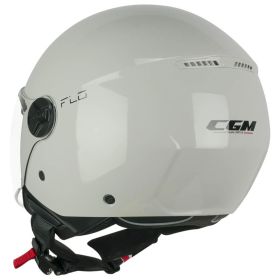 Jet Helm CGM 167A FLO MONO Aschgrau Langes Visier