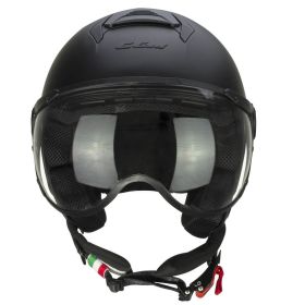 Jet Helm CGM 167A FLO MONO Matt-Schwarz Geformtes Visier
