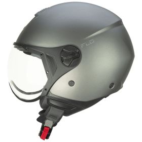 Casco Jet CGM 167A FLO MONO Antracite Satinato Visiera Sagomata