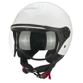 Jet Helm CGM 167A FLO MONO Weiß Geformtes Visier