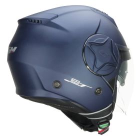 Casco Demi Jet CGM 169A ILLI MONO Blu Satinato