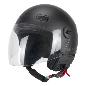 Casco Jet CGM 191A PIX MONO Nero Opaco Visiera Lunga