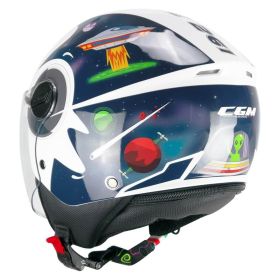 Child Motorcycle Helmet CGM 261S MINI Space Blue White Glossy