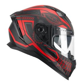 Casco Integrale CGM 311M BLAST Maya Nero Rosso Opaco