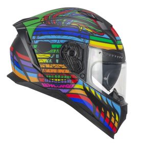 Casco Integrale CGM 363S SHOT NIPPO Nero Giallo Fluo Opaco