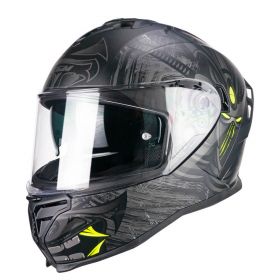 Full Face Helmet CGM 363S SHOT NIPPO Black Matte Fluorescent Yellow