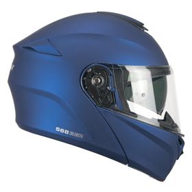 Casco Modulare CGM 568A BER Mono Blu Satinato Lucido
