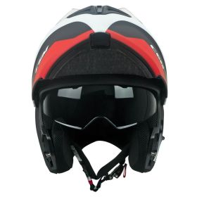 Casco Modulare CGM 568G BER DRESDA Nero Rosso Opaco
