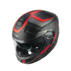 Modular Helmet CGM 569G C-MAX CITY Black Red Matt