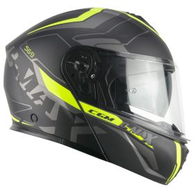 Casco Modulare CGM 569G C-MAX CITY Nero Giallo Fluo Opaco