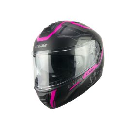 Modular Helmet CGM 569G C-MAX CITY Matte Fluorescent Black Fuchsia