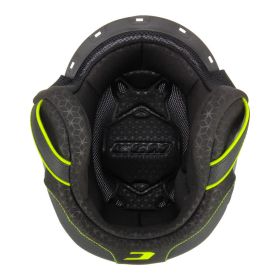 Complete Interior Black Fluorescent Yellow CGM 169 ILLI Helmet Size XS