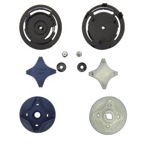 Kit Fissaggio Visiera Blu Satinato per Casco Jet CGM 169 ILLI