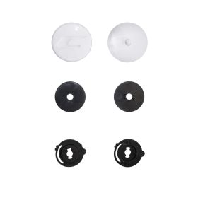 Kit de fixation de visière blanche pour casque jet CGM 191 PIX