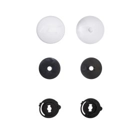Kit de fixation de visière blanche mate pour casque jet CGM 191 PIX