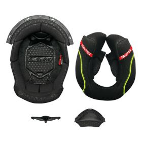 Complete Black Yellow Interior CGM 360 KAD Helmet Size L