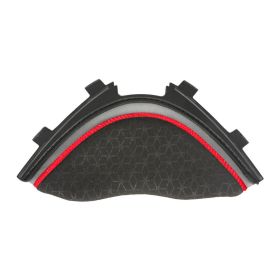 Schwarze Rote Abdeckblende Helm CGM 560 MAD
