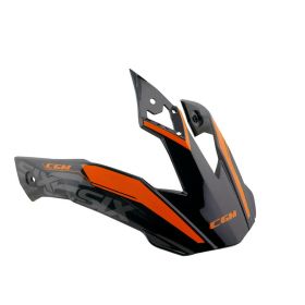 Frontino Cross Nero Arancione Casco CGM 666 TWIN