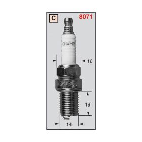 CHAMPION CCH444 MOTORCYCLE SPARK PLUG