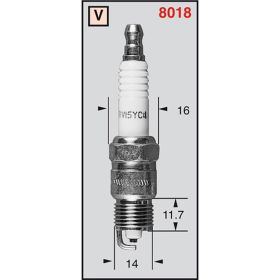 CHAMPION CCH80181 MOTORCYCLE SPARK PLUG