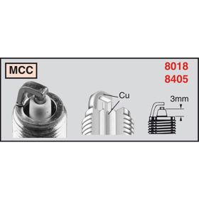 CHAMPION CCH80181 MOTORCYCLE SPARK PLUG
