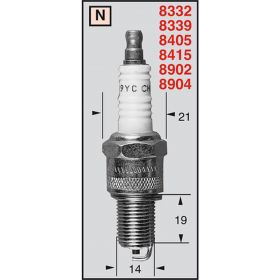 CHAMPION CCH89021 MOTORCYCLE SPARK PLUG