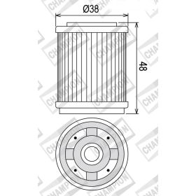 FILTRO OLIO CHAMPION COF043