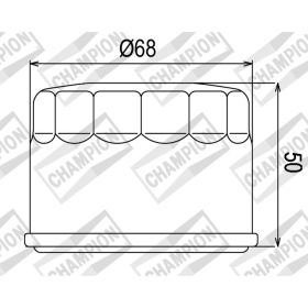 FILTRO OLIO CHAMPION COF047