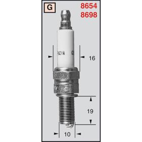 CHAMPION OE122/T10 MOTORCYCLE SPARK PLUG