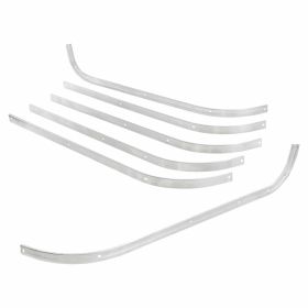 Set listelli pedana CIF 610233M in alluminio/gomma con kit rivetti e pezzi terminali
