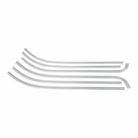 Listelli pedana CIF EASY ASSEMBLY in Alluminio/Gomma Argento/Nero con kit rivetti