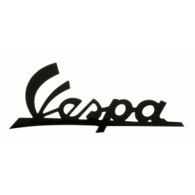 Targhetta CIF Vespa 105x45 mm adesivo nero autoadesivo per fissaggio