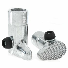 Scarpette cavalletto CUPPINI 22 mm in cromo con gommino