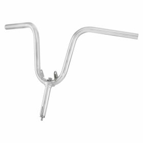 CUPPINI handlebar 22 mm chrome with screw and cone