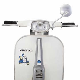 CUPPINI Standard Left Mirror 110 mm Chrome 160 mm Bar M8 Thread