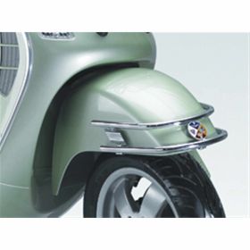 Paraurti CUPPINI Anteriore in Cromo con Tubo Doppio ed Emblema