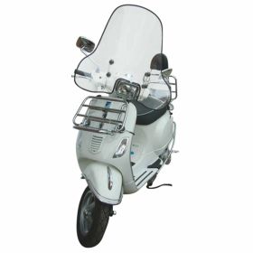 CUPPINI Frontklappgepäckträger 38x25 cm in Chrom für Motorräder und Fahrräder