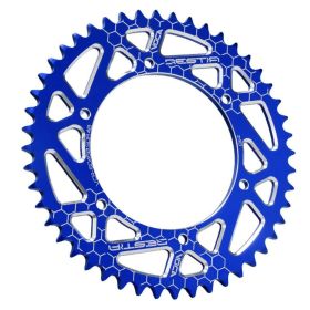 Voca Racing 420 Krone 48 Zähne Blau Aluminium für Aprilia Sx 50cc