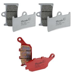 Kit pastiglie freno BREMBO 2 coppie anteriori SR e 1 coppia posteriore SP per YAMAHA