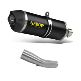 Marmitta Slip-On racing ARROW Race Tech alluminio scuro e raccordo per Suzuki sv 650