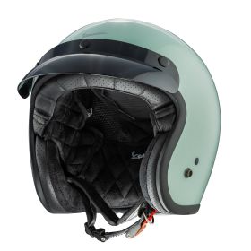 Casco Jet Cafe Racer Piaggio Vespa VERSILIA Verde Amabile
