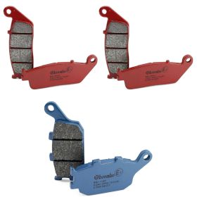 Kit de plaquettes de frein BREMBO 2 paires avant 07HO30SA et 1 paire arrière 07HO3607 CC