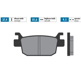 POLINI ORIGINAL brake pad pair 37.4x81.6x9.5 mm