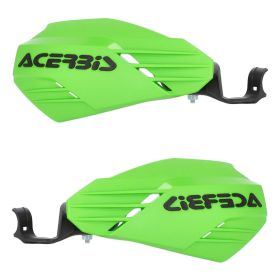 Paramani aperti ACERBIS verdi/neri K-Linear KH per KAWASAKI