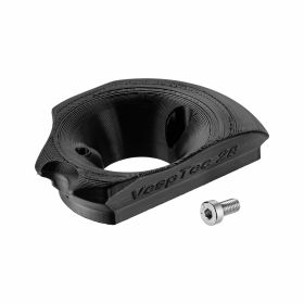 VESPTEC V2.0 schwarzes Ansaugtrichter für SI 28 Vergaser mit Außenschraube