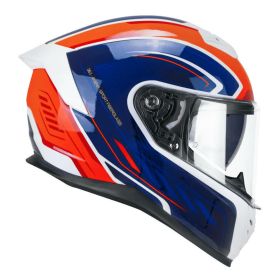 Casco integrale CGM 361S AVENT FIBRA RACE bianco blu rosso fluo