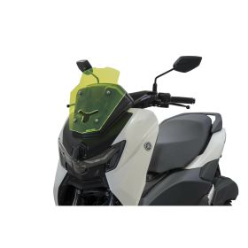 ISOTTA Super Sport Pare-brise Jaune Fluo 370x320mm et supports montage pour YAMAHA n-max