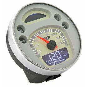 Tachymètre SIP 2.0 beige chiffres noirs 140 km