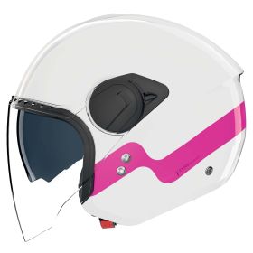 Casco jet urbano NOLAN N20-2 Visor Zefiro 342 bianco fucsia
