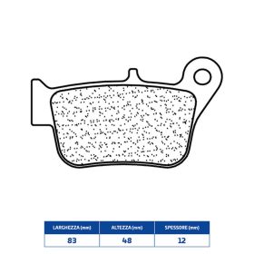 Plaquettes de frein CL BRAKES 3111MSC en composé fritté pour SYM